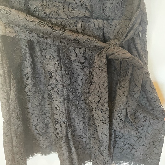 DVF “purdette” black lace romper - Picture 6 of 7